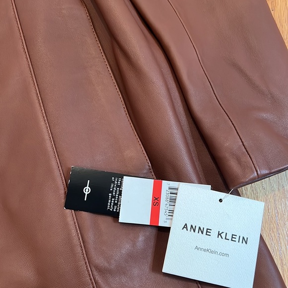 Anne Klein Leather Coat - Picture 7 of 10